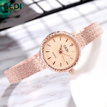 Load image into Gallery viewer, GEDI Women Watch Top Brand Luxury 2019 Rose Gold Woman Ladies Women's Bracelet Watch Wristwatch reloj mujer
